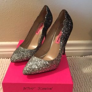 Betsey Johnson sparkle pumps/heels